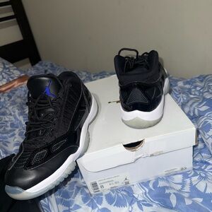 Black and Blue Athletic Sneakers